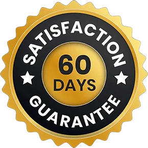 60-day satisfaction guarantee badge